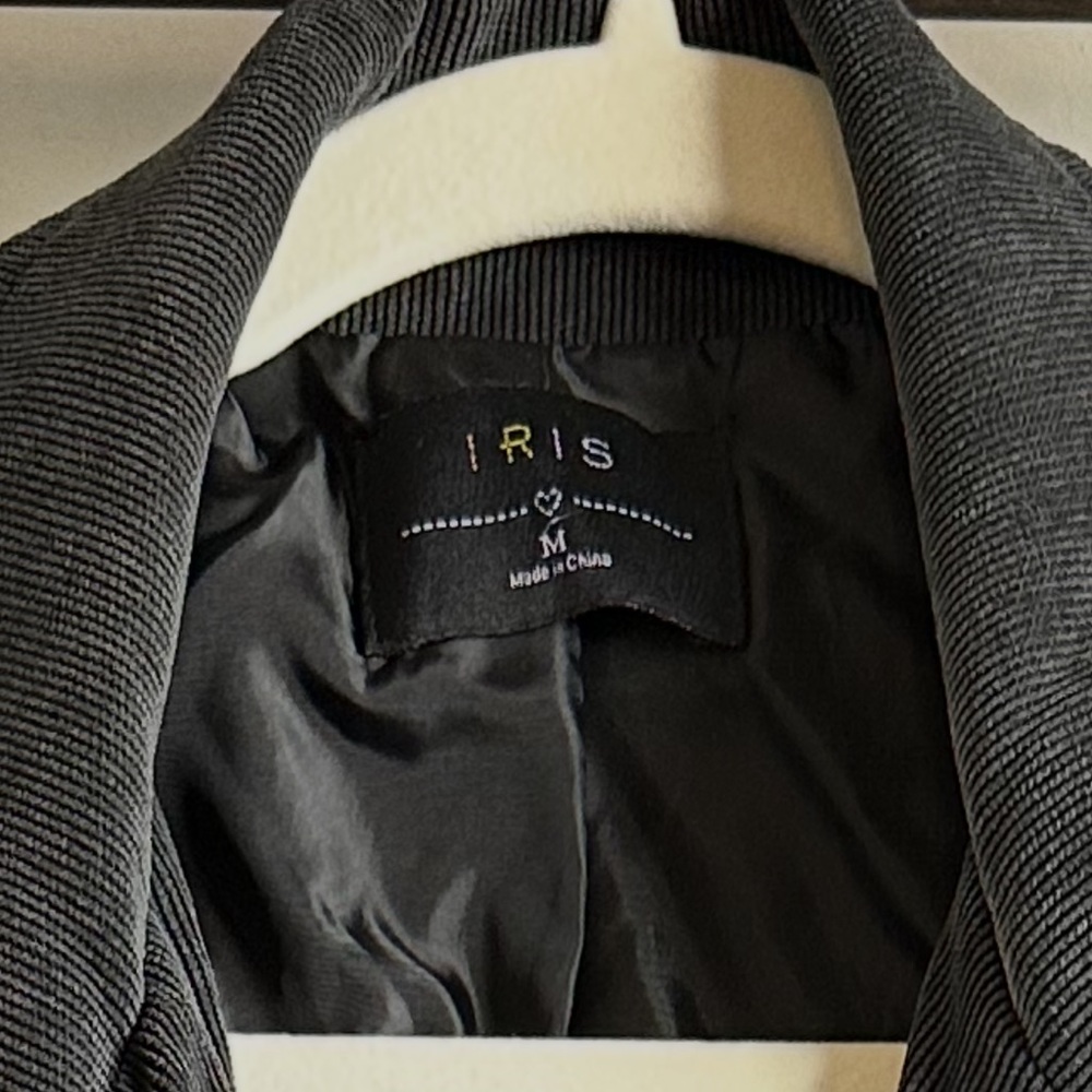 Iris Black Corduroy Moto Jacket - Picture 2 of 2